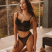 Color-Sexy Underwear Lace See-through Three-Point Temptation Bra Panties Two-Piece Suit-Fancey Boutique