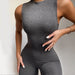 Color-Spring Women Sleeveless Slim High Top Sports Jumpsuit-Fancey Boutique