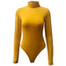 Color-Autumn Winter Base Base Women Clothing Simple Turtleneck Long Sleeve Slim Bodysuit Bodysuit-Fancey Boutique