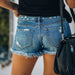 Color-Summer Ripped Tassel Denim Shorts Women Pants-Fancey Boutique