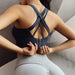 Color-Navy Blue-Autumn Sports Underwear Women Shockproof Running Workout Vest Quick Drying Push up Beauty Back Yoga Sports Bra-Fancey Boutique
