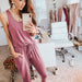 Color-Summer Sexy Strap Backless Pocket Women Jumpsuit-Fancey Boutique