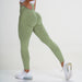 Color-Pants-Grass Green-Seamless Small Crescent Breathable Quick-drying Fitness Pants Women High Waist Peach Hip Tight Stretch Hip Lift Yoga Pants-Fancey Boutique