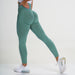 Color-Pants-Dark Green-Seamless Small Crescent Breathable Quick-drying Fitness Pants Women High Waist Peach Hip Tight Stretch Hip Lift Yoga Pants-Fancey Boutique
