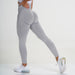 Color-Pants-Light Gray-Seamless Small Crescent Breathable Quick-drying Fitness Pants Women High Waist Peach Hip Tight Stretch Hip Lift Yoga Pants-Fancey Boutique