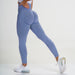 Color-Pants-Light Sapphire Blue-Seamless Small Crescent Breathable Quick-drying Fitness Pants Women High Waist Peach Hip Tight Stretch Hip Lift Yoga Pants-Fancey Boutique