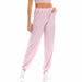 Color-Hip Hop Trousers Women Shiny Breathable Elastic Waist Casual Pants Women-Fancey Boutique