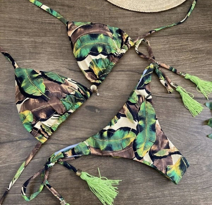 Color-5218-Printed Split Bikini Women Swimsuit-Fancey Boutique