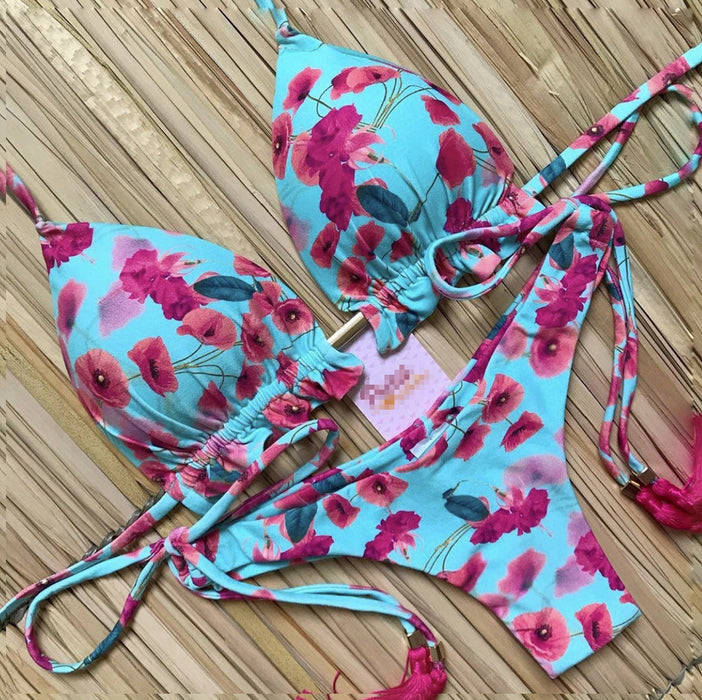 Color-5223-Printed Split Bikini Women Swimsuit-Fancey Boutique