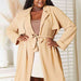 Color-Culture Code Full Size Tied Trench Coat with Pockets-Fancey Boutique