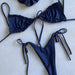 Color-Popular Split Bikini Swimsuit Solid Color Women Bikini Tied Swimsuit-Fancey Boutique