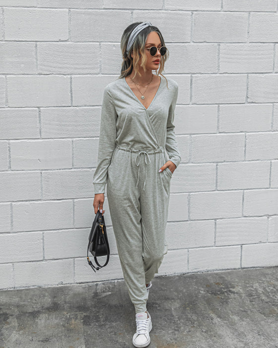 Color-Autumn Winter Casual Slim-Fit Figure Flattering Women Clothing Jumpsuit-Fancey Boutique