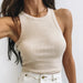 Color-Solid Color Stretch Slim Sports Casual Vest Women Outer Wear Bottoming Tube Top Vest-Fancey Boutique