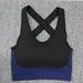 Color-Ink Blue-Yoga Vest Sports Bra Seamless Underwear Shockproof Beauty Back Quick-Drying Bra Running Exercise Underwear-Fancey Boutique