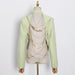 Color-Niche Autumn Sexy Bare Back Back Chain Design Waist-Tight Slimming Small Blazer Blazer-Fancey Boutique