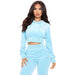 Color-Women Clothing Casual Velvet Hoodie Two Piece Set Sweater Suit Women-Fancey Boutique