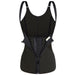 Color-Black-Sports Corset Zipper Vest Burst into Sweat Wicking Fitness Body Shaping Vest Rubber Corset-Fancey Boutique