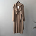 Color-Khaki-Autumn New Fashion Elegant Long Trench Coat For Women Retro British Baggy Coat Women-Fancey Boutique