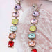 Color-Geometrical Shape Resin Dangle Earrings-Fancey Boutique