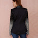 Color-plus Size Blazer Women Sequined Slim Casual Women Small Blazer-Fancey Boutique