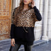 Color-Loose Autumn Winter Women Sexy Long-Sleeved Hooded Leopard Splicing-Fancey Boutique
