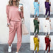 Color-Spot Autumn Winter New Women Clothing Loose-Fitting Solid Color Long Sleeves Casual Suit-Fancey Boutique