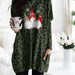 Color-Autumn Winter Long Sleeve Pocket Leopard Print Christmas Print Dress-Fancey Boutique