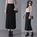 Color-Black-Knitted Skirt Mid-Length Autumn Winter Pleated Skirt High Waist Hip Skirt Straight Skirt Winter Skirt Women Skirt-Fancey Boutique