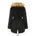 Color-New Size Fleece Lined Coat Hooded Fur Collar Winter Warm Coat Plus Size Women Cotton-Padded Jacket-Fancey Boutique