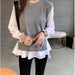 Color-Two Piece Set Korean Autumn Winter Graceful Knitted Vest Long Sleeve Shirt Outfit-Fancey Boutique