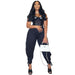 Color-Women Clothing Sexy Nightclub Solid Color Lace-up Ankle-Tied Wide Leg Casual Sports Pants-Fancey Boutique