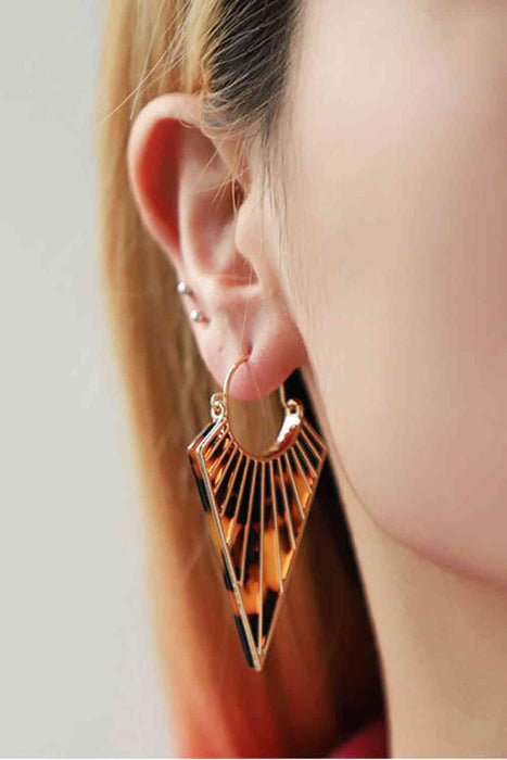 Color-Alloy Geometric Earrings-Fancey Boutique