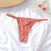 Color-Caramel-Sexy Thong Women Cotton Panties T Shape Low Waist Pants Seductive Thong Women-Fancey Boutique
