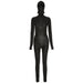 Color-Black-Spring Women Long Sleeve High Neck Sexy Backless Hip Raise Skinny Sports Jumpsuit-Fancey Boutique