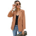 Color-Women Blazer Clothing Spring Autumn Collared Button Small Blazer-Fancey Boutique