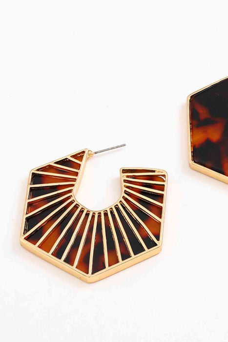 Color-Alloy Geometric Earrings-Fancey Boutique