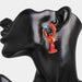 Color-Lobster Shape Glass Stone Dangle Earrings-Fancey Boutique