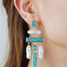 Color-One Size-Turquoise Alloy Earrings-Fancey Boutique