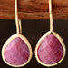 Color-One Size-Handmade Natural Stone Teardrop Earrings-Fancey Boutique