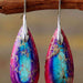 Color-One Size-Handmade Teardrop Shape Natural Stone Dangle Earrings-Fancey Boutique