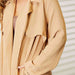 Color-Culture Code Full Size Tied Trench Coat with Pockets-Fancey Boutique