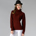 Color-Women Turtleneck Long Sleeve Twisted Bottoming Women Sweater-Fancey Boutique
