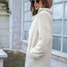 Color-Long Sleeve Teddy Coat with Pockets-Fancey Boutique