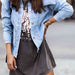 Color-S-Collared Neck Button Down Denim Jacket-Fancey Boutique