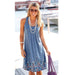 Color-Popular Women Clothing Sleeveless Printed Loose Dress-Fancey Boutique