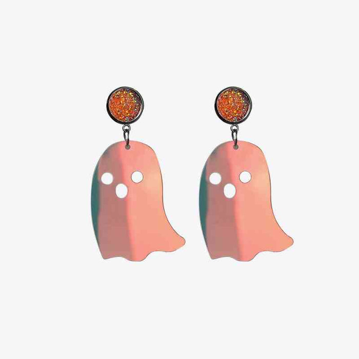 Color-Ghost Shape Acrylic Dangle Earrings-Fancey Boutique