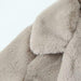Color-Faux Fur Button Up Lapel Neck Coat with Pocket-Fancey Boutique