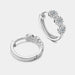 Color-Moissanite 925 Sterling Silver Huggie Earrings-Fancey Boutique