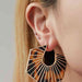 Color-Alloy Geometric Earrings-Fancey Boutique