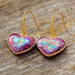 Color-Natural Stone Heart Drop Earrings-Fancey Boutique